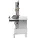 An Avantco stainless steel floor model vertical band meat saw.