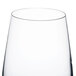 An Arcoroc clear wine glass on a white background.