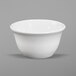 A white Elite Global Solutions Merced bouillon bowl.