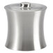 A Focus Hospitality stainless steel container with a lid.