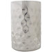 A Tablecraft stainless steel wine cooler with a patterned design on a white background.
