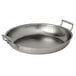 An American Metalcraft stainless steel serving pan with handles.