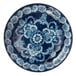 An American Metalcraft melamine bowl with a blue and white floral design.