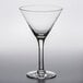 An Anchor Hocking martini glass with a clear glass and short stem.