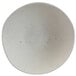 A white Elite Global Solutions slanted melamine bowl with speckled specks.