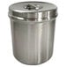 A stainless steel Paragon bain marie pot with lid.
