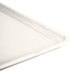 A white Cambro dietary tray with a silver handle.
