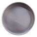 An American Metalcraft aluminum round cake pan with straight sides.