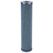 A 3M Water Filtration drop in cartridge for ice machines with a blue body and black handle.