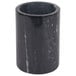 A black marble wine cooler with white specks.
