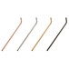 A group of American Metalcraft copper stainless steel bent straws.