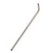An American Metalcraft stainless steel reusable bent straw with a thin tip and handle.