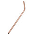 An American Metalcraft copper stainless steel bent straw with a handle.