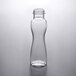 A clear polycarbonate bottle with a curved neck and a lid.