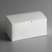 A white 7" x 5" x 2 1/2" take-out box with a tuck top lid.