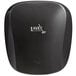 A black Lavex stainless steel high speed automatic hand dryer with a logo on it.