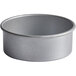 A Chicago Metallic round silver cake pan.