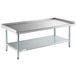 A Steelton stainless steel equipment stand with a shelf.