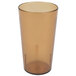 A brown plastic Cambro tumbler on a white background.