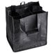 A black Franmara reusable shopping bag with four compartments.