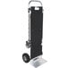 A black and silver Magliner Gemini XL convertible hand truck with pneumatic wheels and a U-loop handle.
