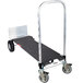A Magliner hand truck with a black and silver frame.