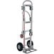 A silver Magliner convertible hand truck with black wheels and a U-loop handle.