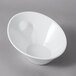 A white 10 Strawberry Street Whittier porcelain pinch bowl.