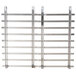 A stainless steel metal frame with metal bars for Town Smokehouses.