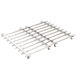 A pair of metal grid racks with wheels for Town Smokehouses.