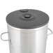 A silver and black stainless steel Bloomfield 5 gallon iced tea dispenser with a black lid.