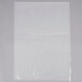 A clear plastic bag on a white background.