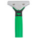 A green and black Unger ErgoTec squeegee handle.