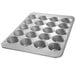 A Chicago Metallic jumbo muffin pan with twenty cupcake holes.