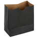 A black paper mini snack bag by American Metalcraft.