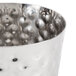 An American Metalcraft hammered stainless steel French fry cup.