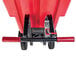 A red and black Magliner motorized hopper cart with dual handle bars.