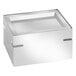 An Eastern Tabletop stainless steel cheese tray in a white box with a clear top.