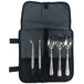 A Mercer Culinary stainless steel plating set in a case.
