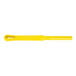 A yellow plastic Carlisle Sparta Duo-Sweep broom with a hole for a handle.