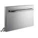 A stainless steel oven door assembly for Cooking Performance Group S60 series ranges with a handle.