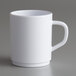 A white American Metalcraft Jane Collection mug with a handle.