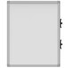 A white Luxor small whiteboard with a silver frame.