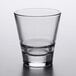A clear Libbey stackable rocks glass with a small rim.