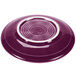 A purple Fiesta saucer with a white rim.