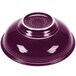 A purple Fiesta pedestal serving bowl with a white rim.