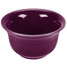 A purple Fiesta china bouillon bowl.