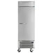 A large stainless steel Beverage-Air reach-in freezer with a silver handle.