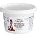 A white tub of Satin Ice Deep Brown ChocoPan modeling chocolate.