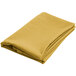 A folded yellow Intedge poly/cotton blend table cover.